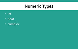 Datatypes in python | PDF
