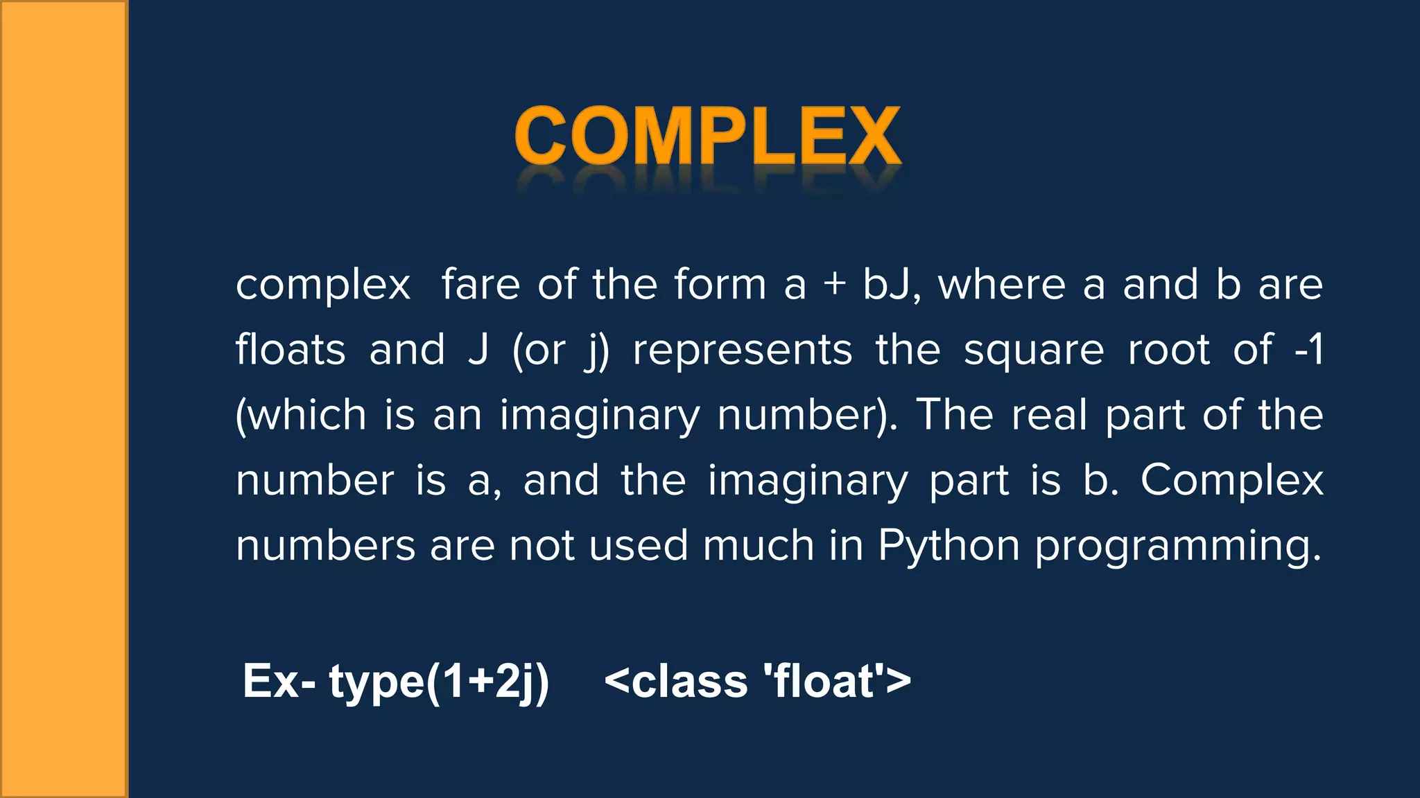 Data types in python | PPTX