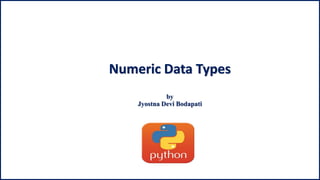 Numeric Data types in Python | PDF | Programming Languages | Computing