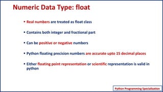 Numeric Data types in Python | PPT