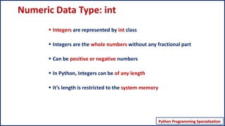 Numeric Data types in Python | PPT