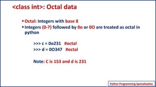 Numeric Data types in Python | PPT