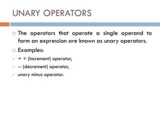 Data types, operators and control structures unit-2.pdf