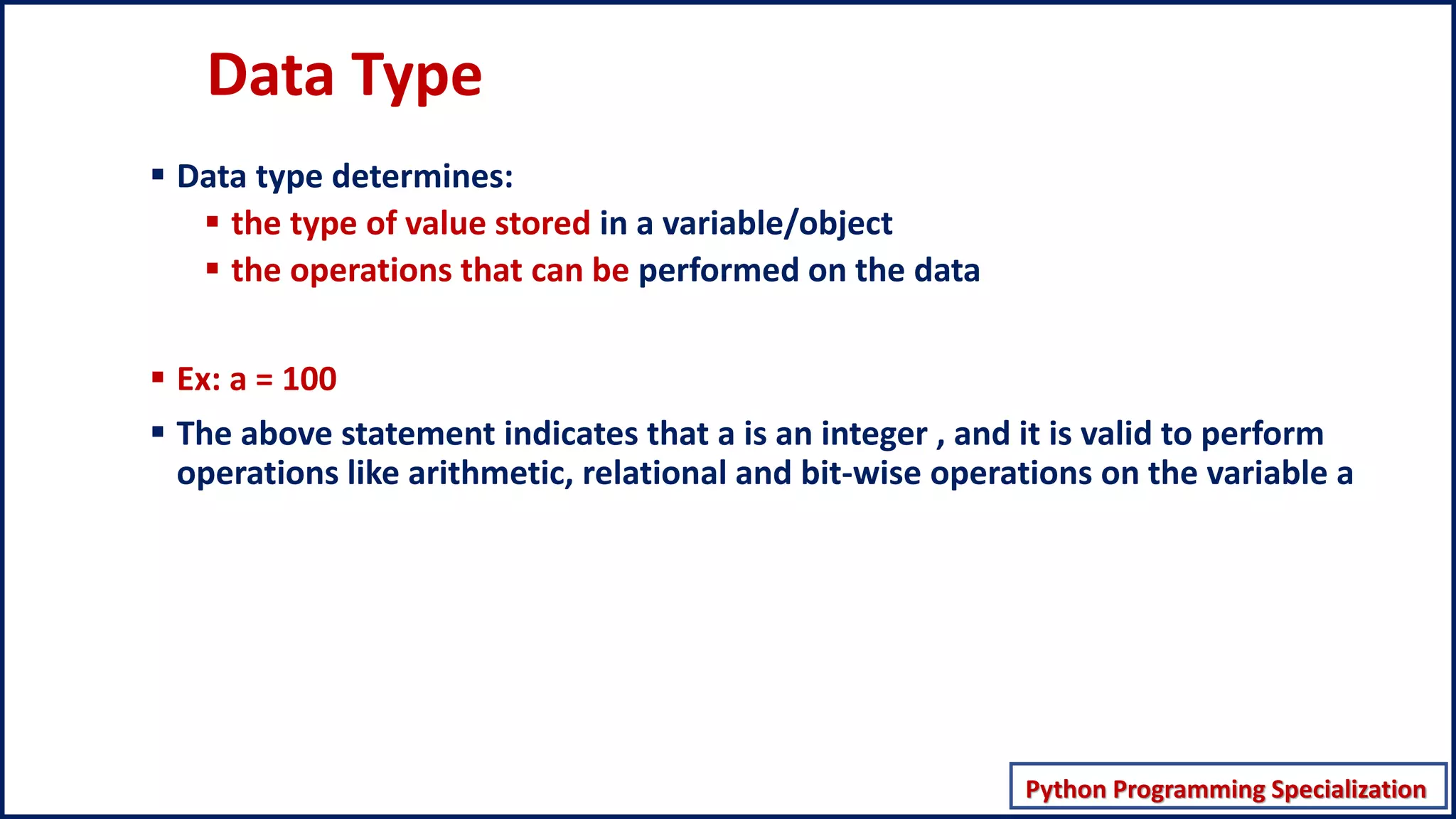 Python Data types properties | PDF