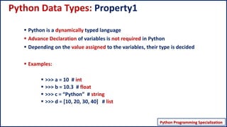 Python Data types properties | PDF