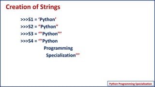 Python Sequence Data types in Brief | PPT