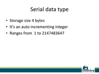 Datatypes slide | PPT