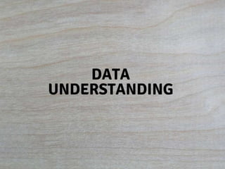Data understanding 