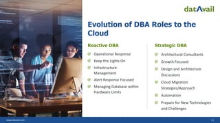 From DBA to Data Engineer: Navigating the Evolution of Roles in Modern ...
