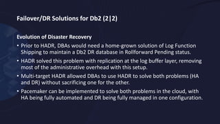 High Availability in Db2 LUW with Pacemaker | PDF