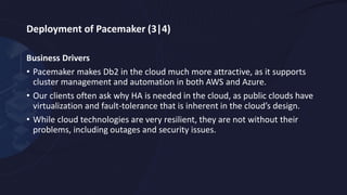 High Availability in Db2 LUW with Pacemaker | PDF