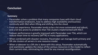 High Availability in Db2 LUW with Pacemaker | PDF