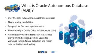 Oracle Adb Making the Move to Oracle Autonomous Database | PDF