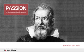 PASSION
is the genesis of genius

Galileo Galilei, 1564 - 1642

 