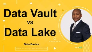 Data Vault
VS
Data Lake
C o a c h F r u L o u i s | w w w. f r u l o u i s . c o m
Tech|Career|Inspiration
Data Basics
 