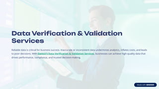 Data Verification Validation Services Professional PDF Content for ...