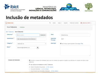 Inclusão de metadados
 