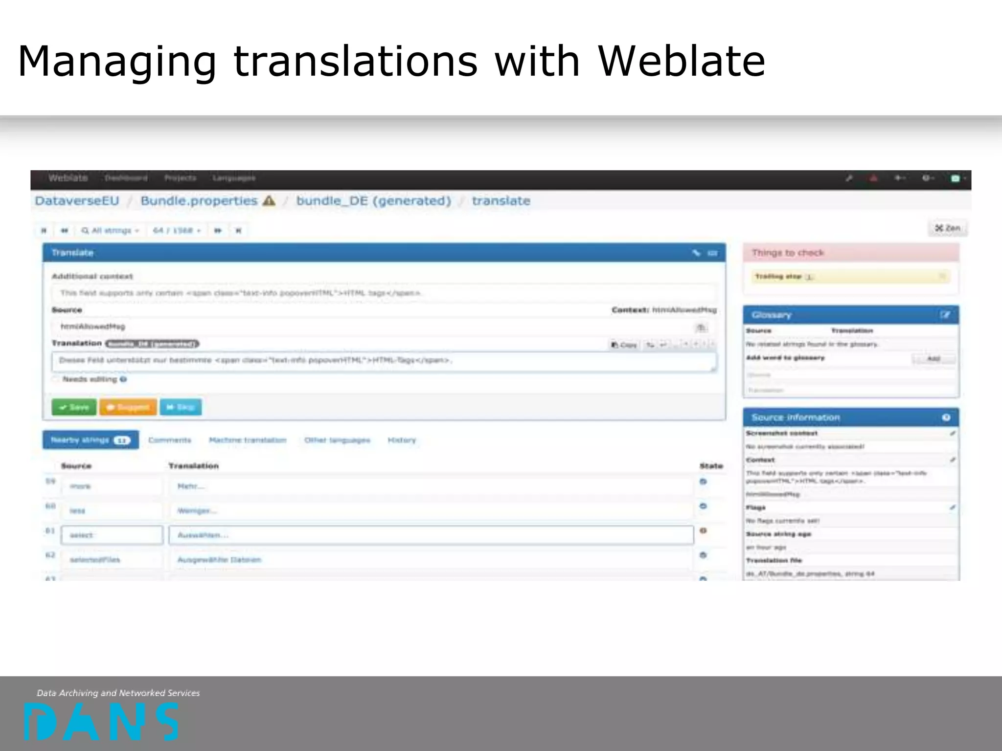Managing translations with Weblate
 