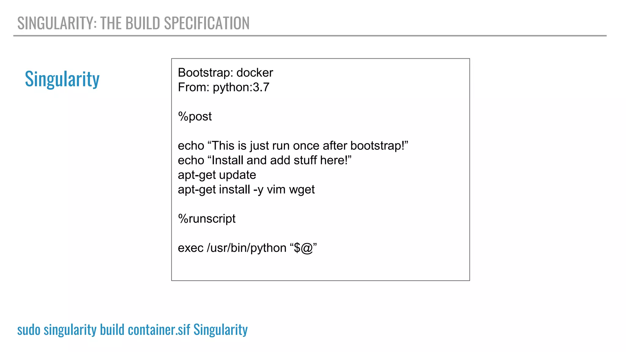 Introduction to Singularity and Data Containers | PPTX