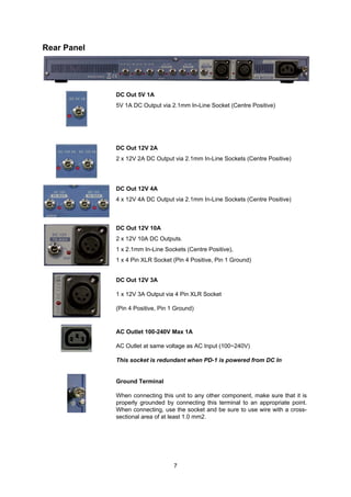 Datavideo PD-1 Power Distribution System | PDF