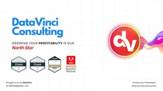 DataVinci
Consulting
GROWING YOUR PROFITABILITY IS OUR
North Star
BRONZE
Solution
Partner
 