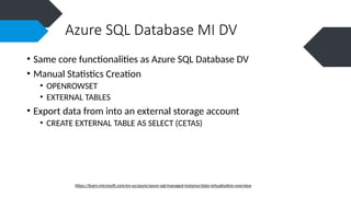 Data Virtualization con Azure SQL Database | PPTX