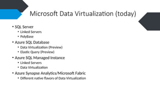 Data Virtualization con Azure SQL Database | PPTX