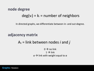 Graphs / Notation
 