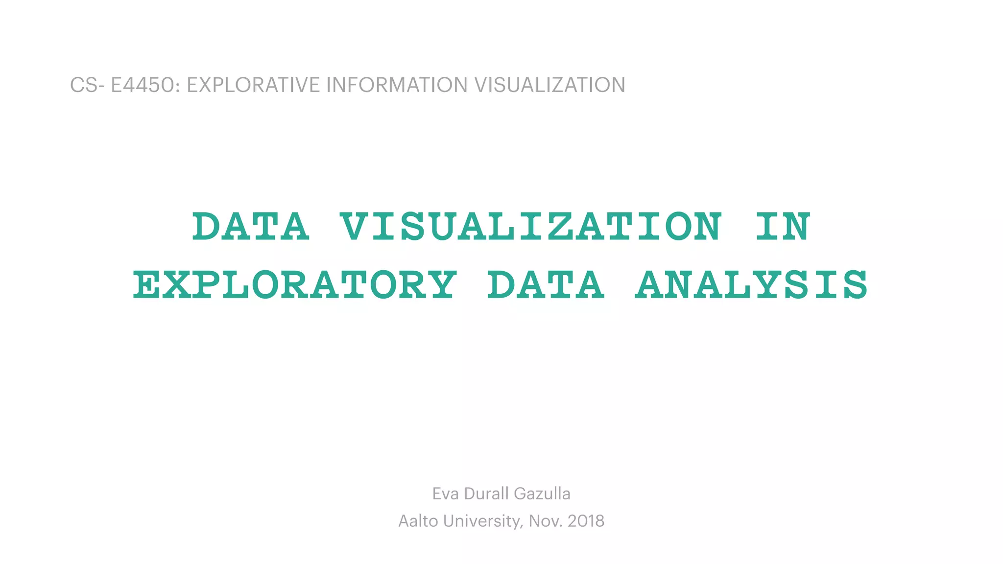 Data Visualization in Exploratory Data Analysis | PDF | Education ...