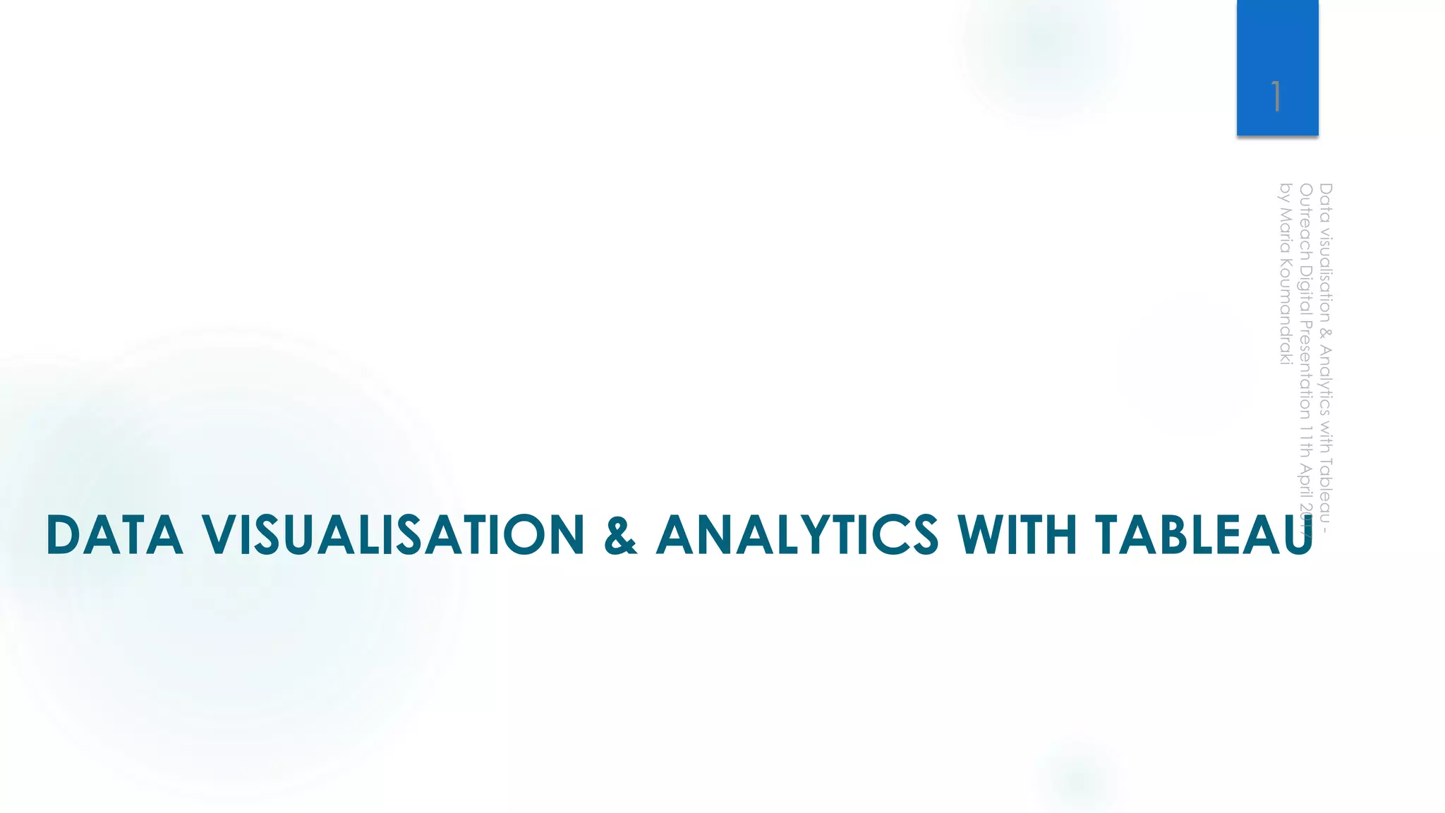 Data visualisation & analytics with Tableau | PDF