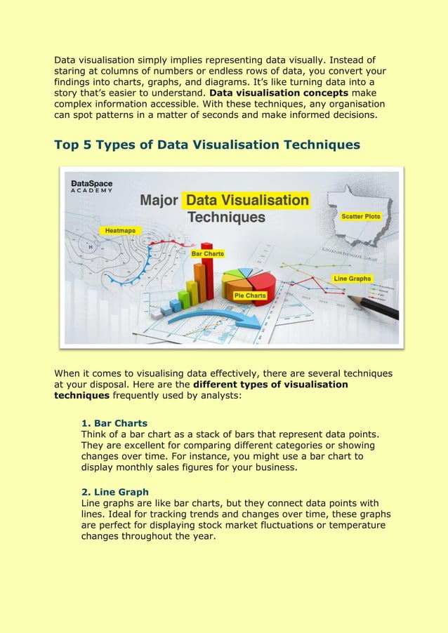 Data Visualisation Top 5 Techniques And Tools.pdf | Graphics Software ...