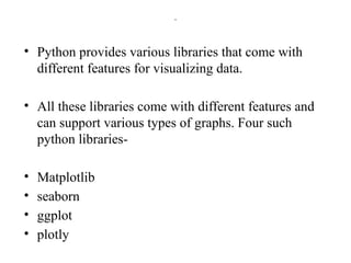 Comprehensive Guide to Data Visualization Using Python Libraries | PPTX