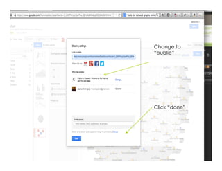 SABEW 2014
Change to
“public”
Click “done”
 
