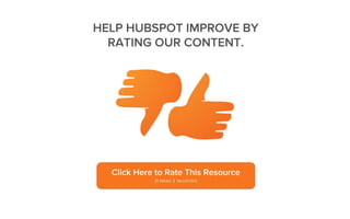 HELP HUBSPOT IMPROVE BY
RATING OUR CONTENT.
 