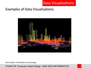 CHAIR OF Computer Aided Design AND GEO-INFORMATICS
Data Visualizations
Examples of Data Visualizations
Airen Coblen Amsterdam sms messages
 