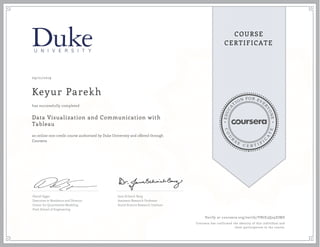 Data visualization and communication with tableau | PDF