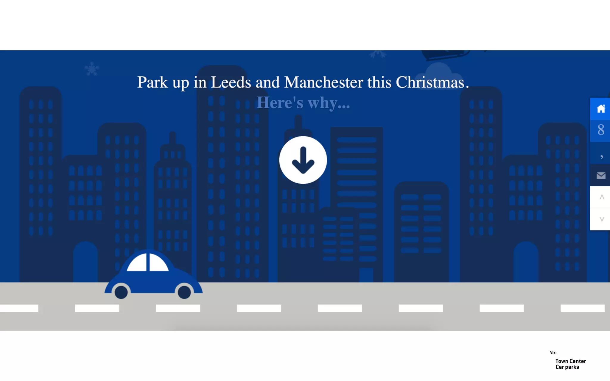 Town Center
Car parks
Viz:
 