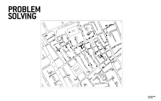 CHOLERA MAP -
DR SNOW
PROBLEM
SOLVING
 
