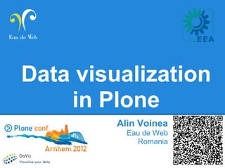 Data visualization
    in Plone
         Alin Voinea
           Eau de Web
              Romania
 