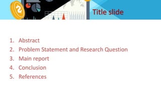 Data visualization research project | PPTX