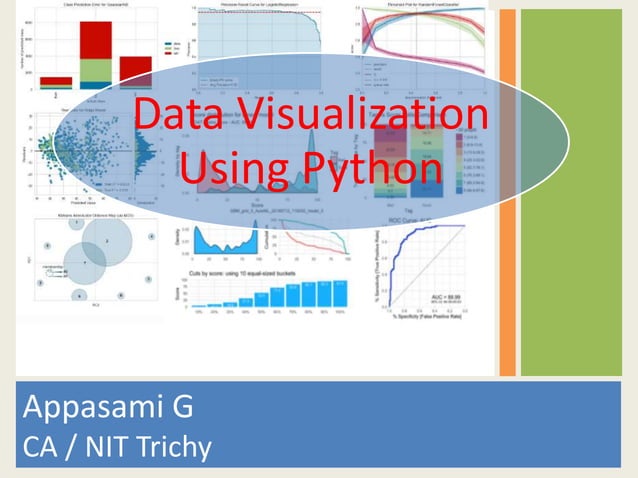 Data visualization using python | PPTX | Technology & Computing