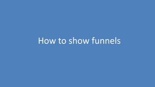107
How to show funnels
 