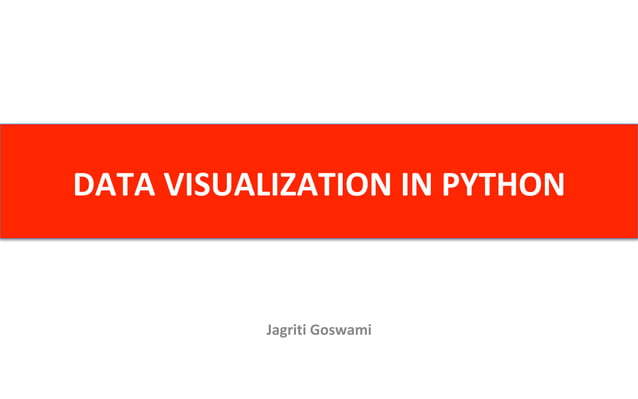 Data Visualization in Python | PDF