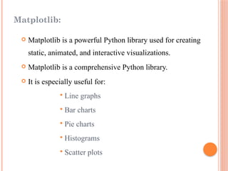 DATA VISUALIZATION WITH MATPLOTLIB -THE MATPLOTLIB ARCHITECTURE.pptx