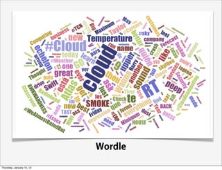 Wordle

Thursday, January 10, 13
 