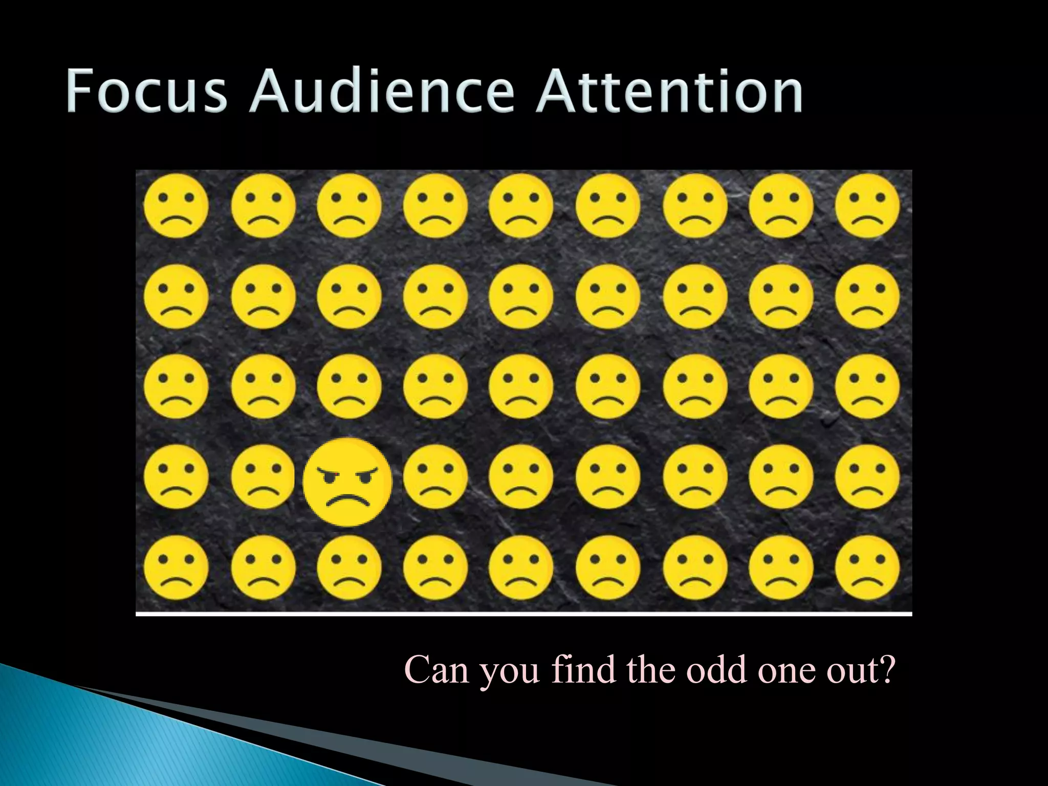 Can you find the odd one out?
 