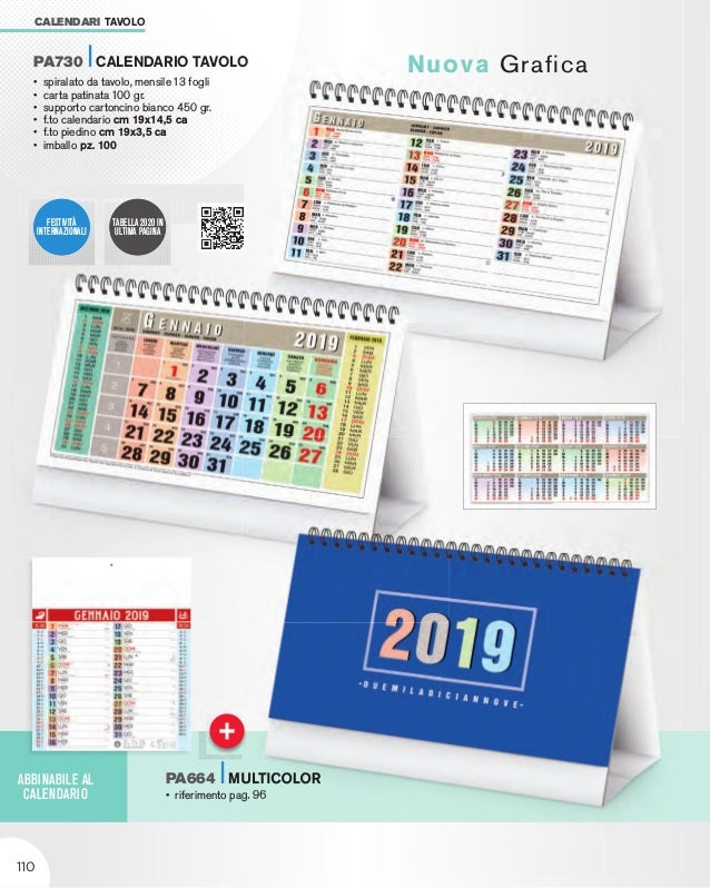 Calendari Da Tavolo Personalizzati 2019