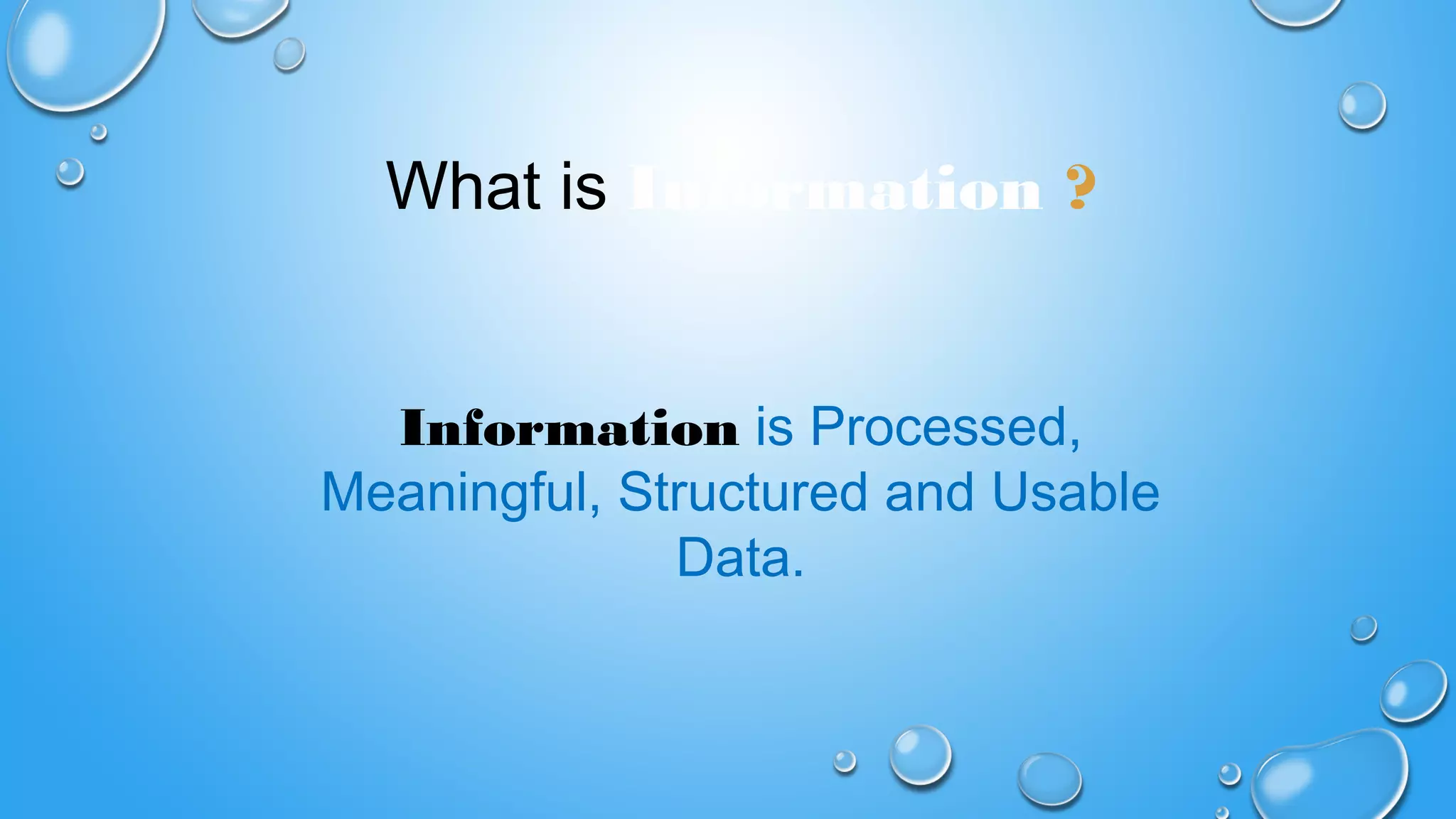 Data vs Information | PPT