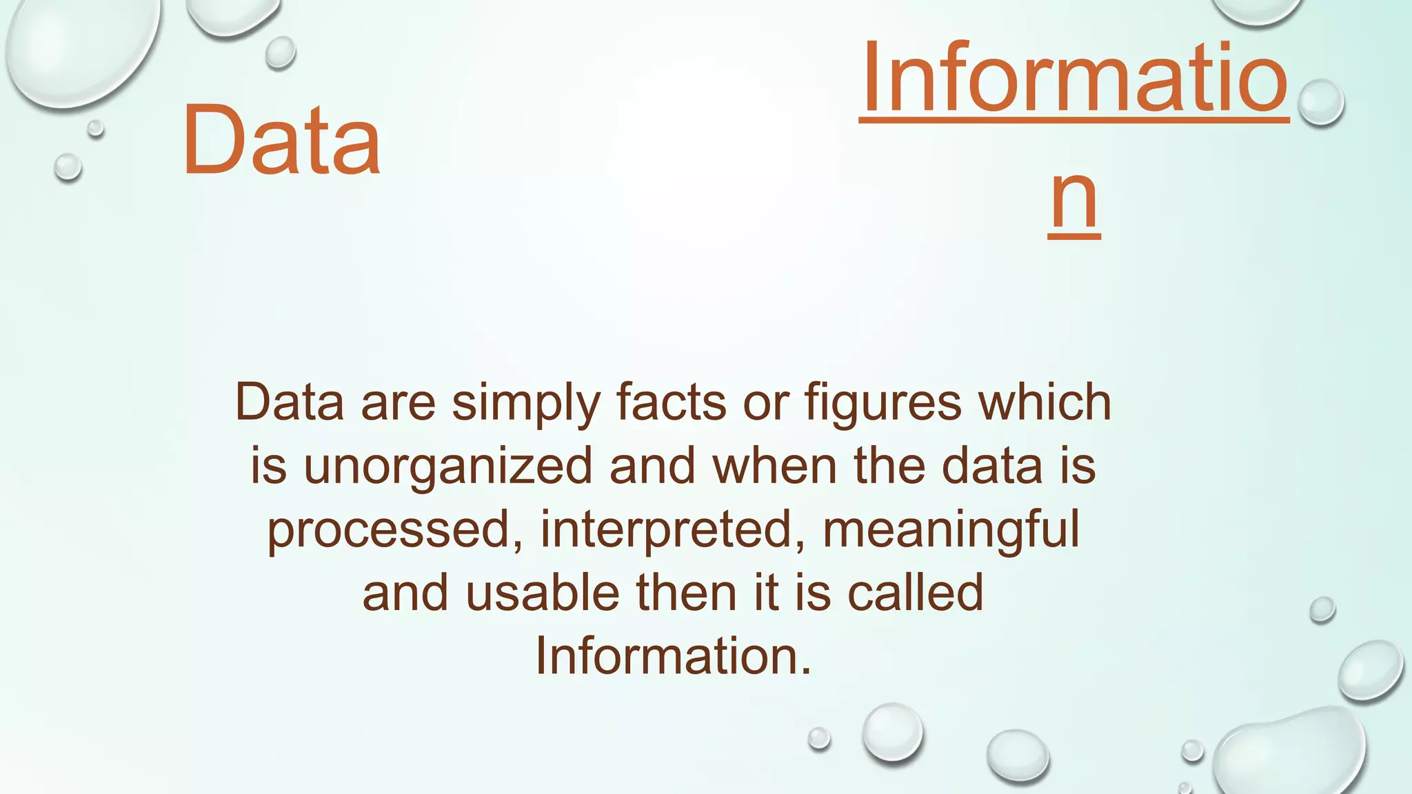 Data vs Information | PPT