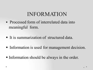 Data vs Information | PPTX